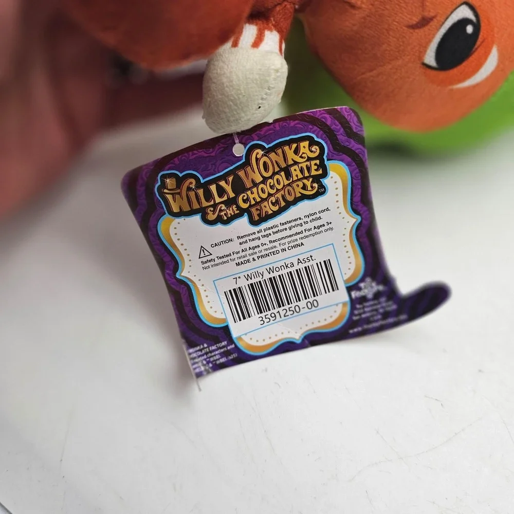 Toy Factory Willy Wonka Oompa Loompa Plush Stuffed Toy Small 7